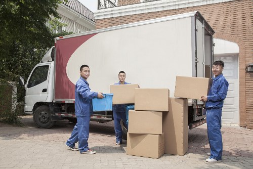 Professional removals team preparing a move in Edgware