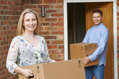 Removal team planning a house move in Edgware
