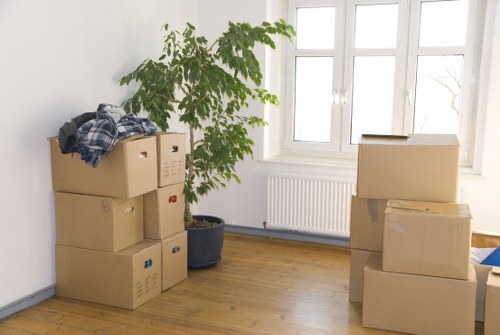 Local moving van service supporting an Edgware house move