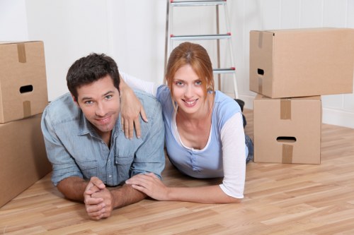 Apartment move planning with access and packing considerations in Edgware