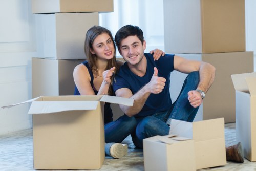 Reliable moving crew managing a property relocation in Edgware
