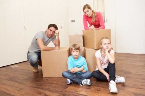 Removing bulky sofas and wardrobes from a local property