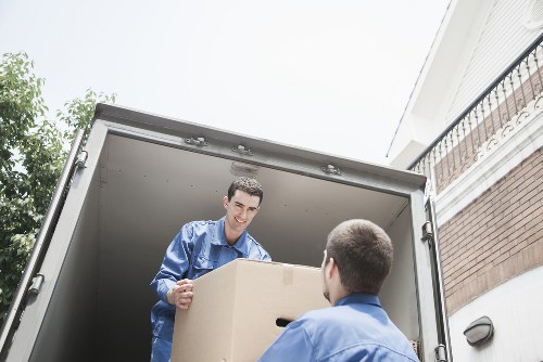 Removal van handling a flat move near Edgware