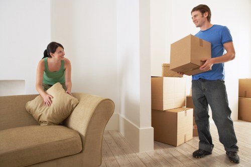 Moving van loaded for a home removal job in Edgware